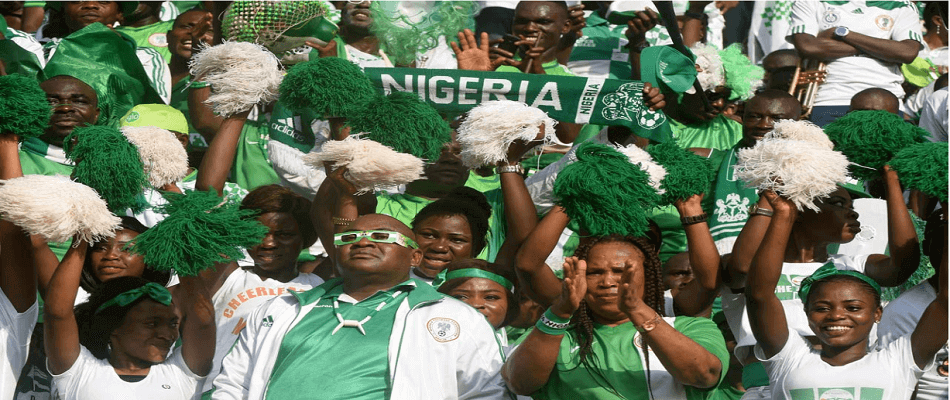 Fans of Nigeria at the FIFA World Cup 2018 in Russia