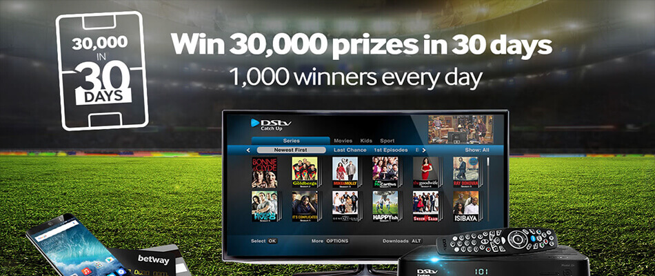 Betway: 30,000 prizes in 30 days Promotion