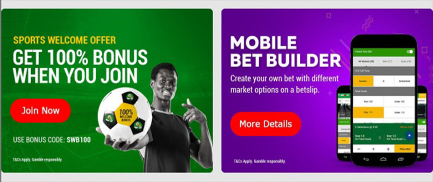 Create your own bet on different markets with Bet Builder at Surebet247