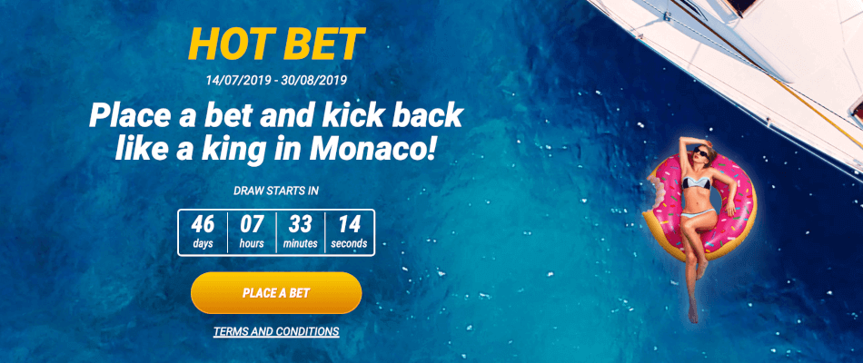 1XBET win a trip to Monaco offer