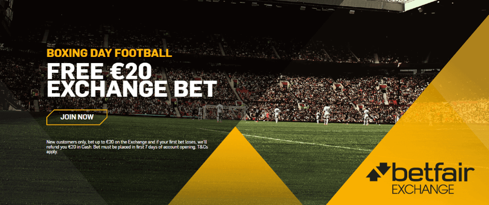 Betfair Exchange Bet Boxing Day offer